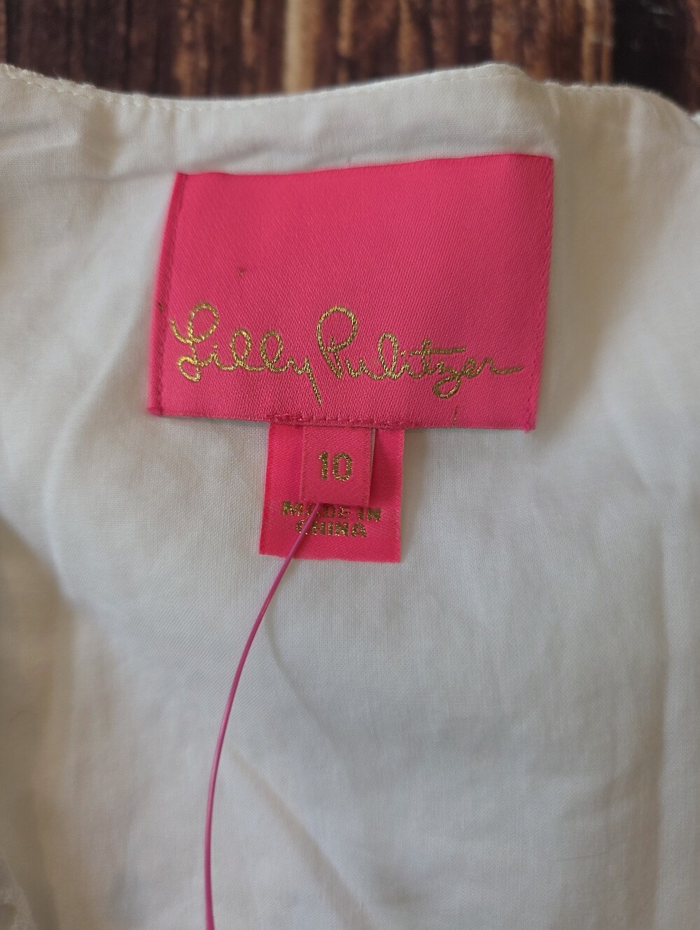 Lilly Pulitzer Size 10 White Eyelet Dress Cotton Lined Wedding Party Event - Picture 9 of 13